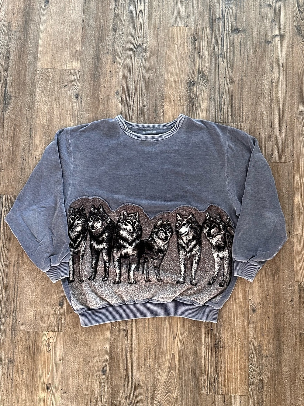Upcycled Wolf Fleece Vintage Sweater